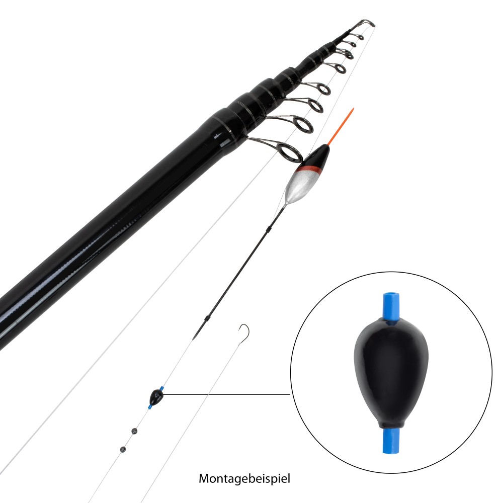 Fishdream Tropfenblei Wettkampf Sortiment 35 Stück 3-8g schwarz