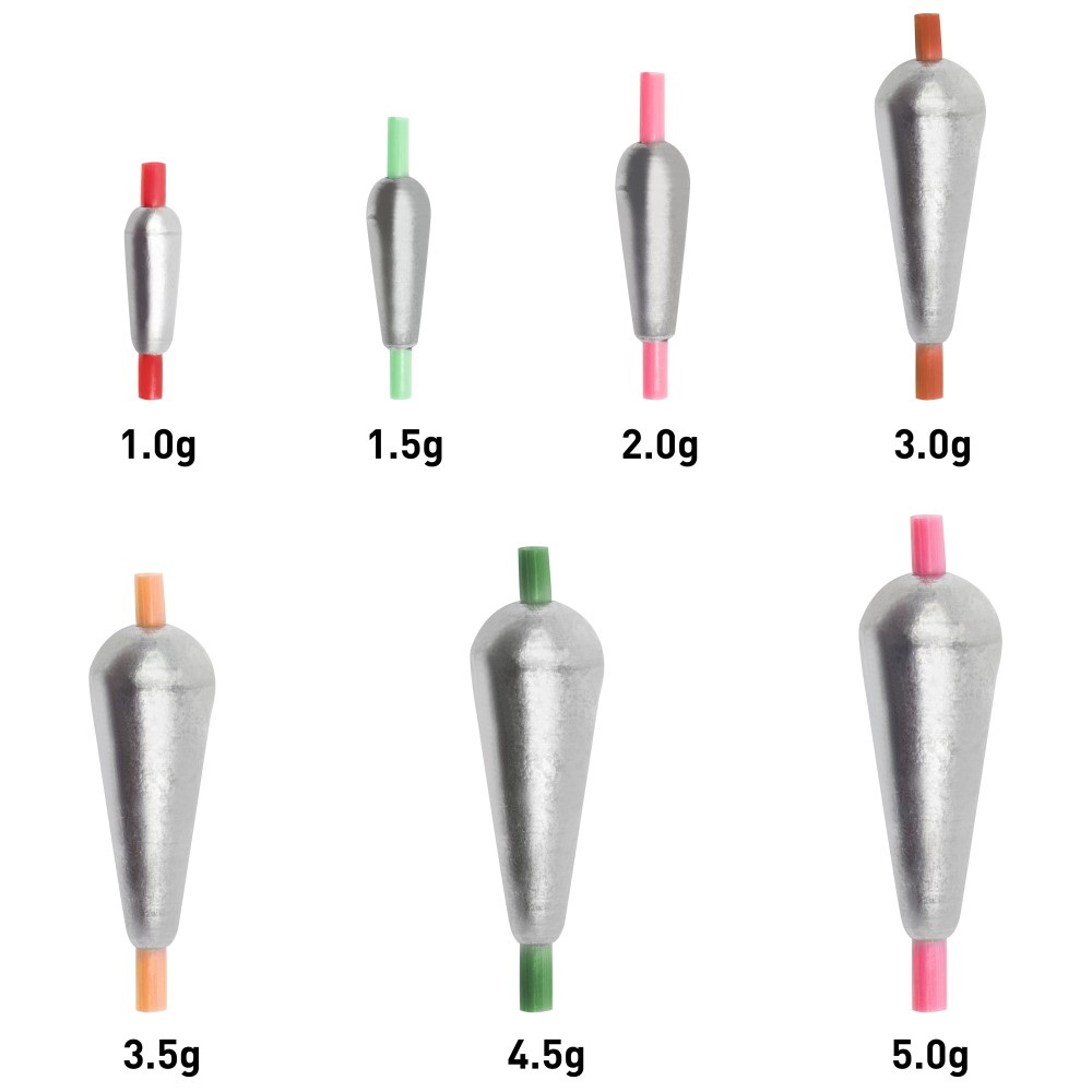 Fishdream Tropfenblei Sortiment Champion II 50 Stück 1-5g