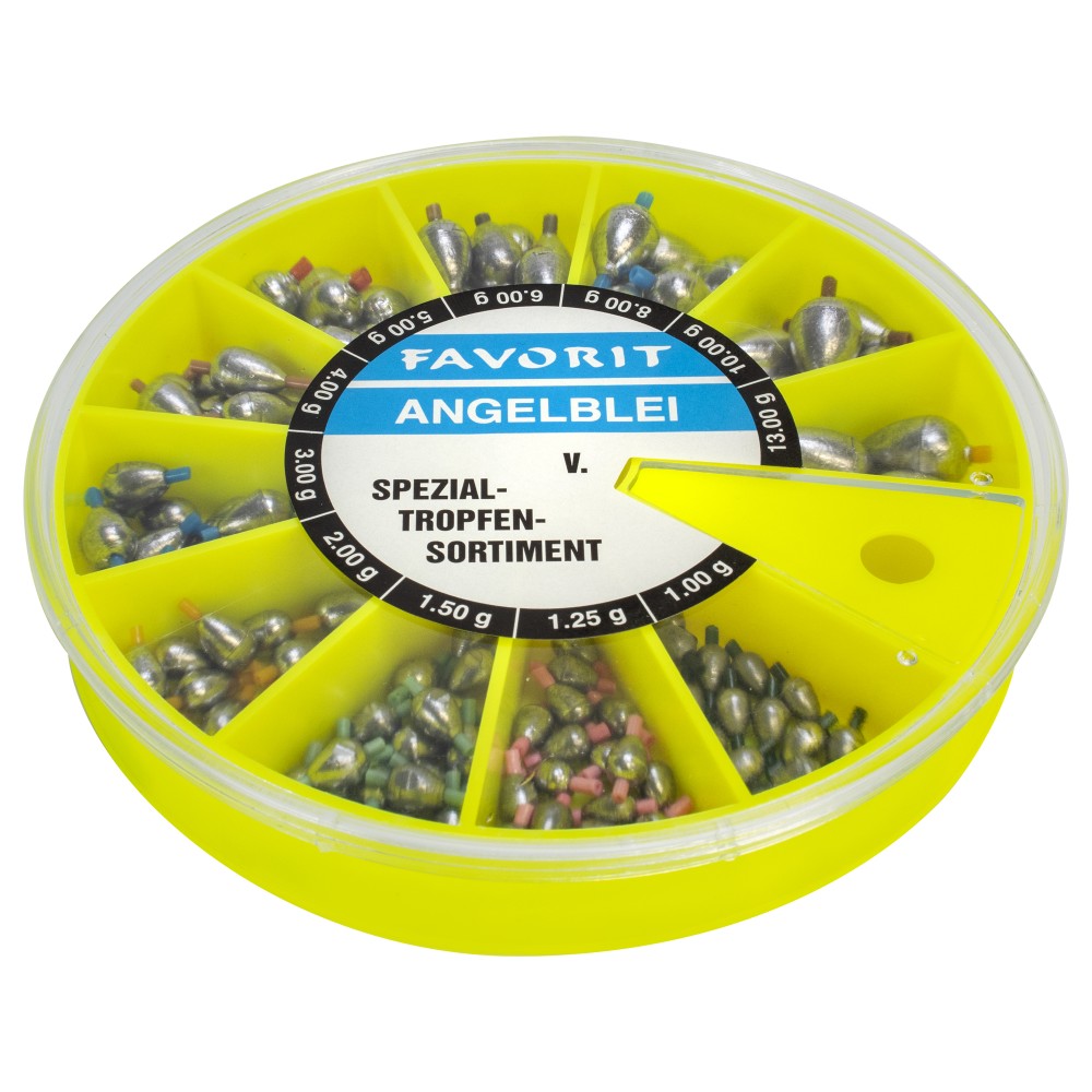 Fishdream Tropfenblei Sortiment 160 Stück 1-13g 1-13g - 160Stück