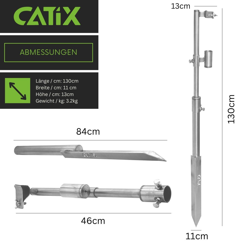 Catix Heavy Cat Rod Rest Waller-Rutenständer 130cm