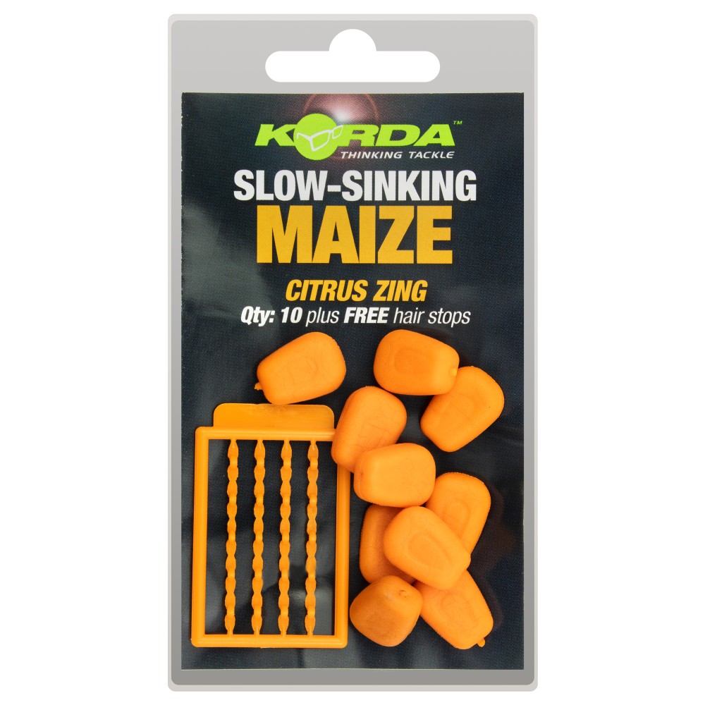 Korda Slow Sinking Mais Citrus Zing - orange - 8Stück