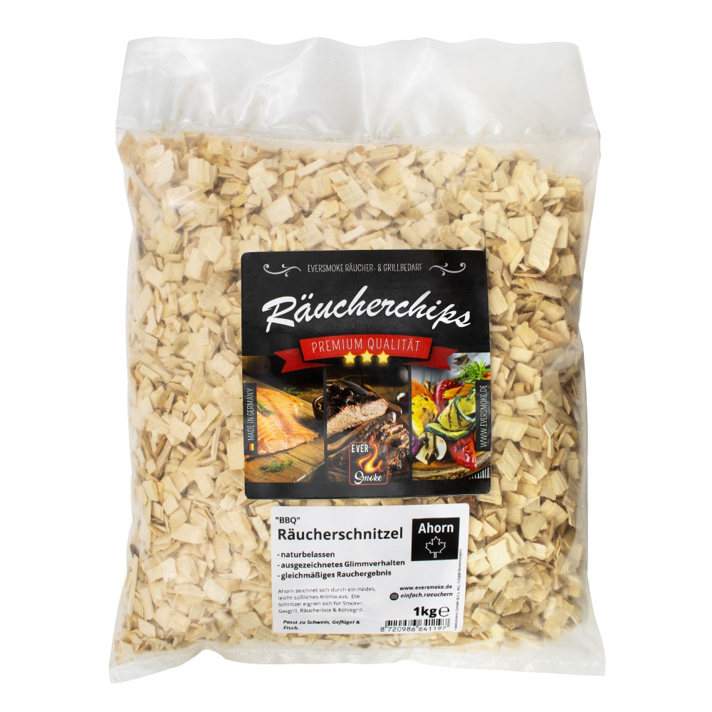 Eversmoke Premium "BBQ" Räucherschnitzel Ahorn Schnitzel - 1kg