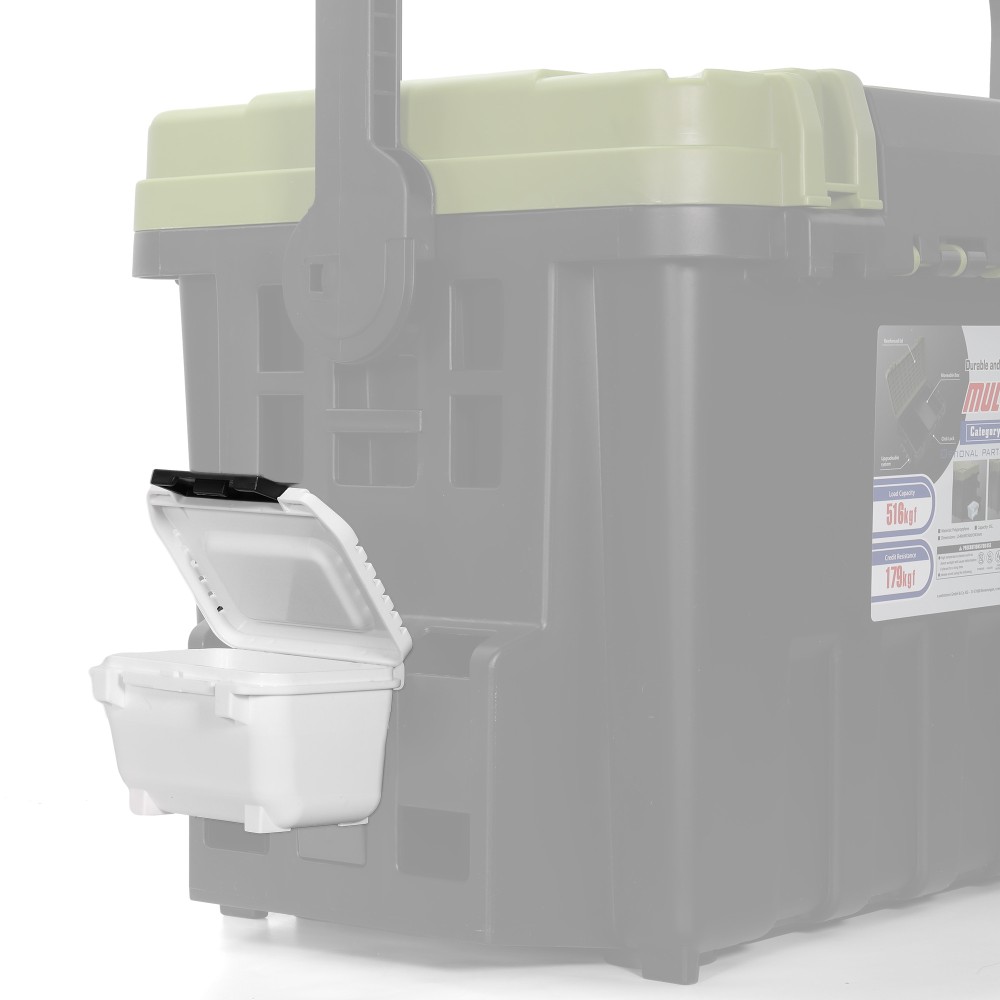 Pro Tackle Bait Box L - 10 x 9 x 6cm - White