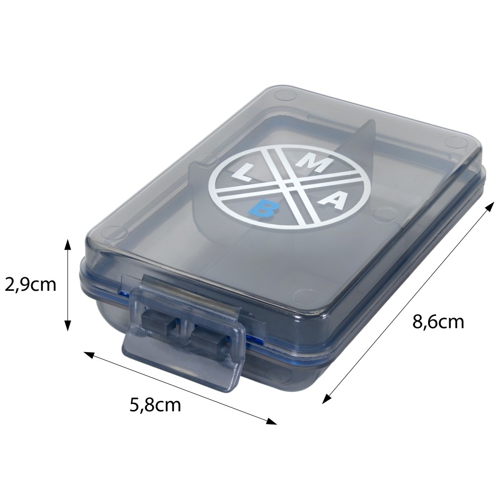 LMAB Lure Box Kleinteilbox grau - 8,6 x 5,8 x 2,9cm