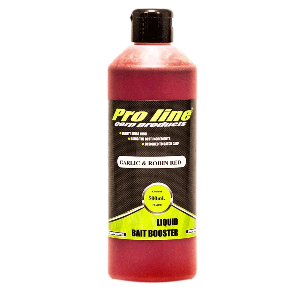 Pro line Readymades Liquid Bait Booster Flüssiglockstoff Garlic & Robin Red - rot-braun - 500ml