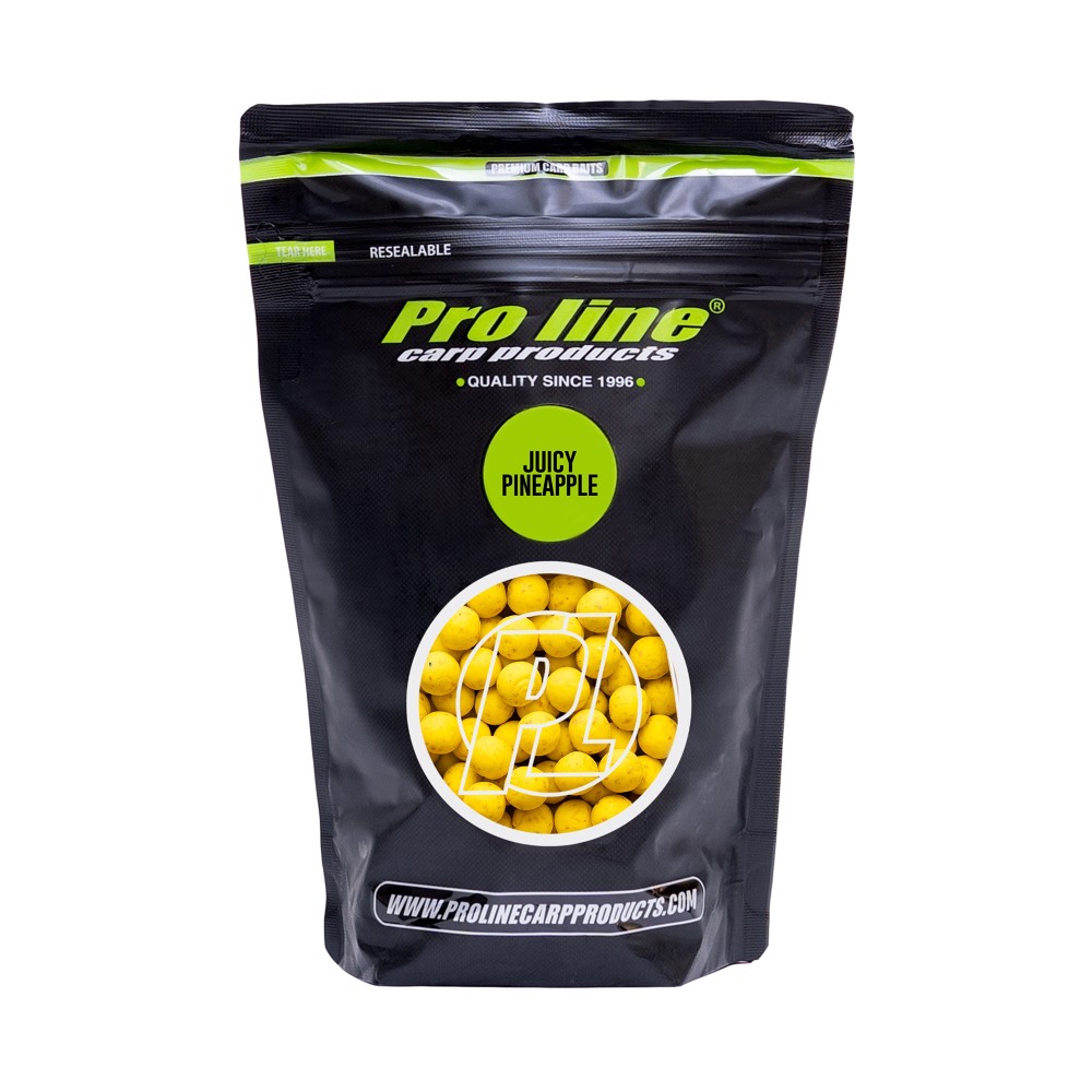 Pro line Readymades Boilies Juicy Pineapple - neon gelb - 1kg - 20mm