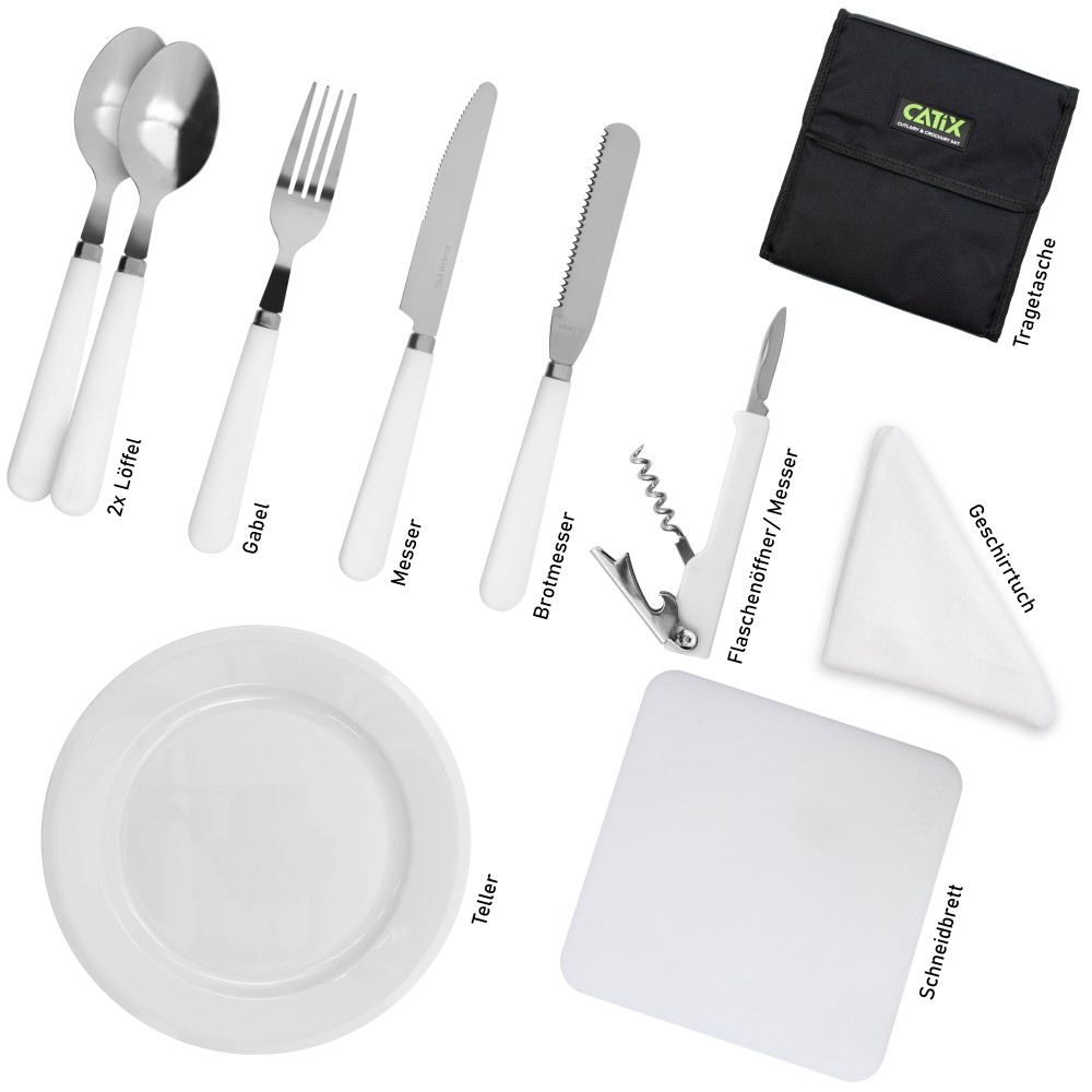 Catix Cutlery & Crockery Set 26 x 23 x 4cm